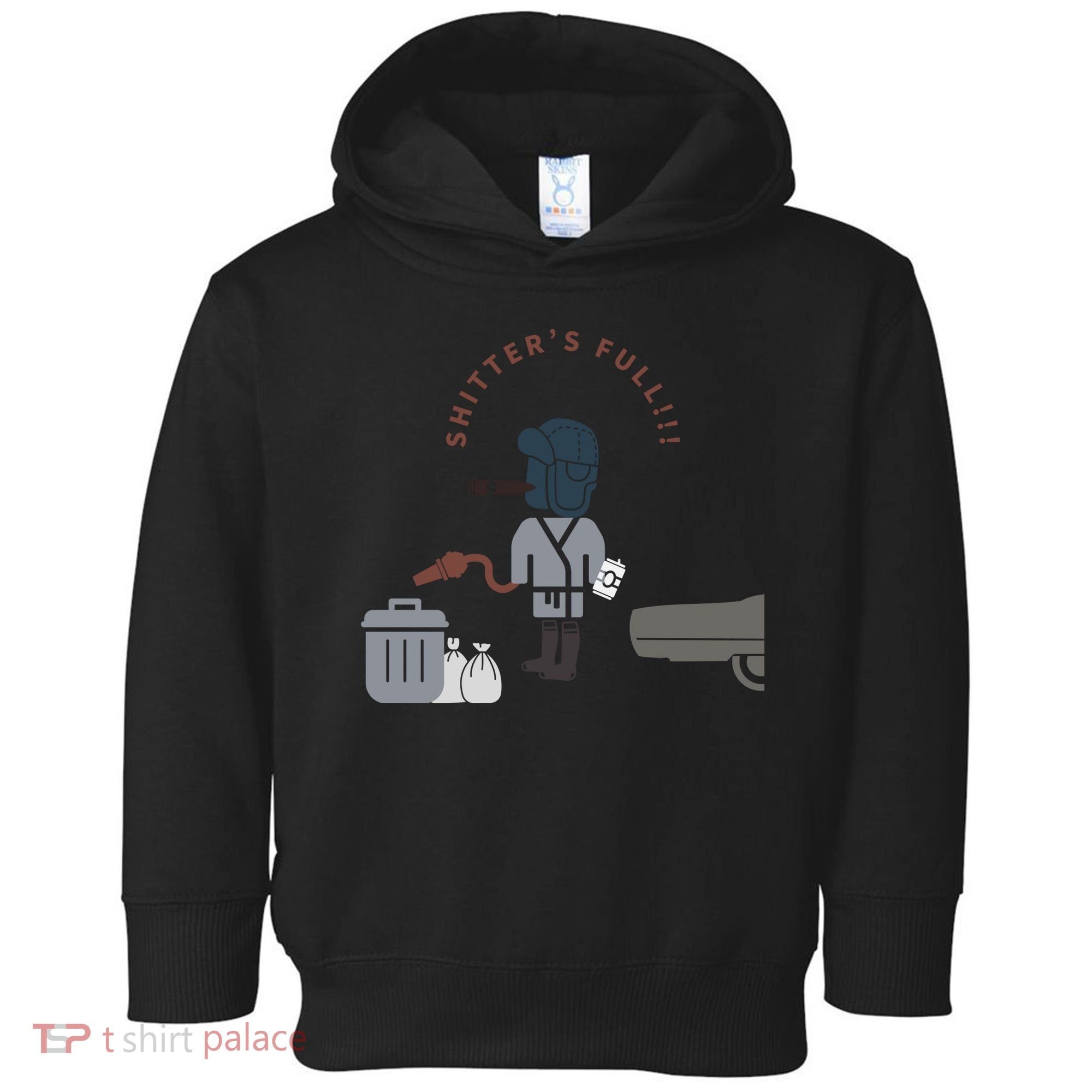 Shitter’s Full!!! Cousin Eddie Toddler Hoodie