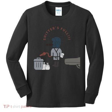 Shitter’s Full!!! Cousin Eddie Kids Long Sleeve Shirt