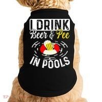 Swimmer funny Cool I Drink Beer And Pee In Pools Doggie Tank thumb 0