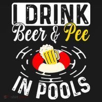 Swimmer funny Cool I Drink Beer And Pee In Pools Sweatshirt thumb 3
