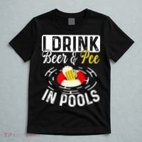 Swimmer funny Cool I Drink Beer And Pee In Pools T-Shirt thumb 5