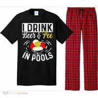 Swimmer funny Cool I Drink Beer And Pee In Pools Pajama Set thumb 0