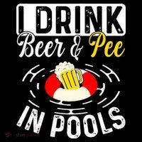 Swimmer funny Cool I Drink Beer And Pee In Pools Women's Hoodie thumb 2
