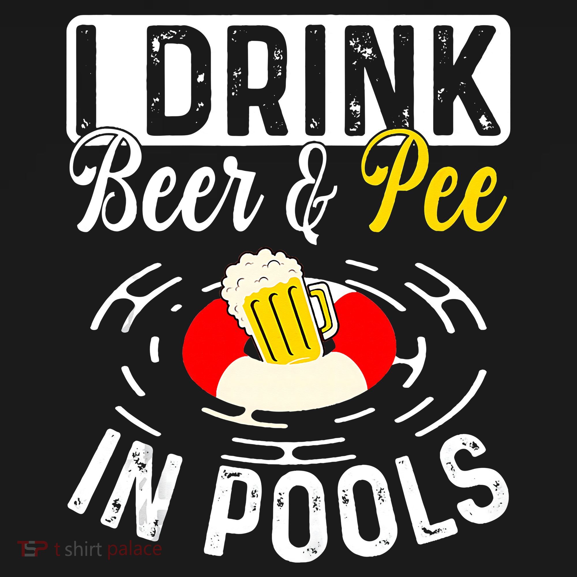 Swimmer funny Cool I Drink Beer And Pee In Pools Mousepad
