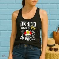 Swimmer funny Cool I Drink Beer And Pee In Pools Women's Tank Top thumb 2