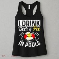 Swimmer funny Cool I Drink Beer And Pee In Pools Women's Tank Top thumb 3