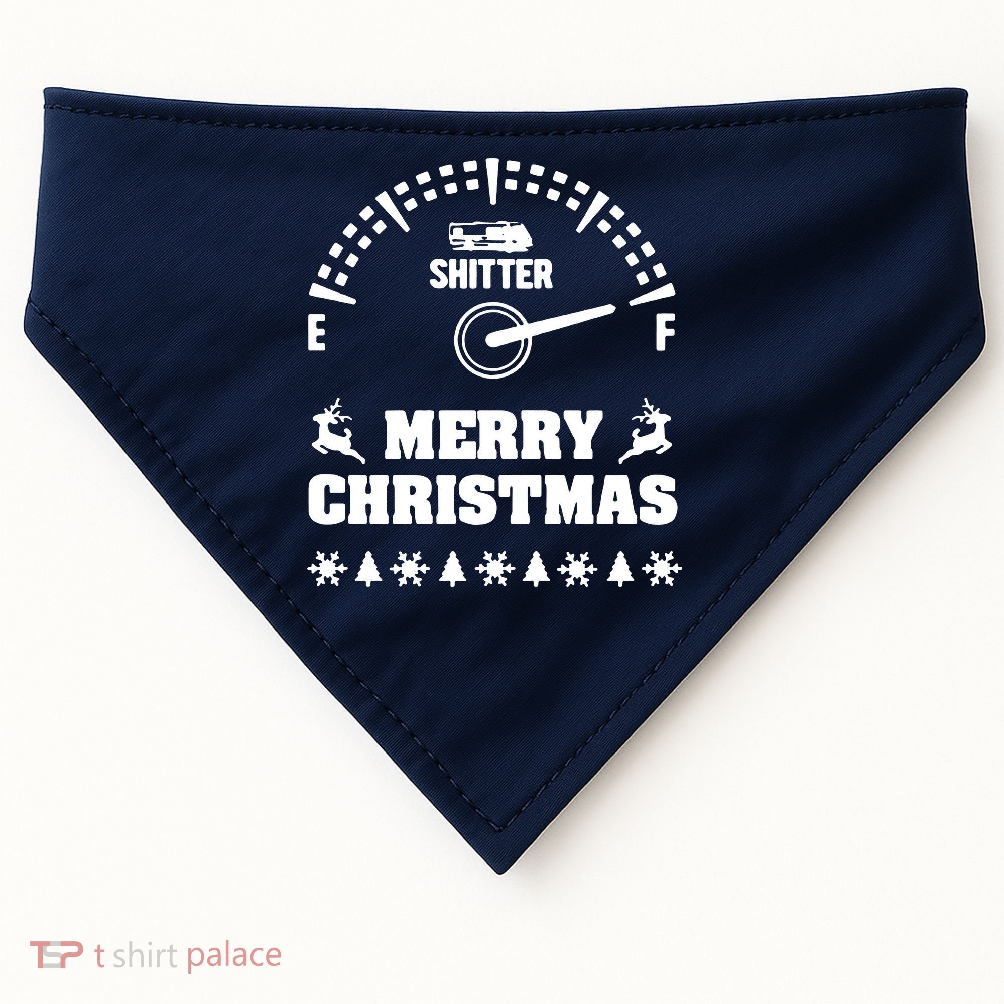 Shitters Full Christmas USA-Made Doggie Bandana