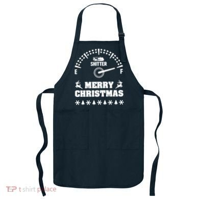 Shitters Full Christmas Apron