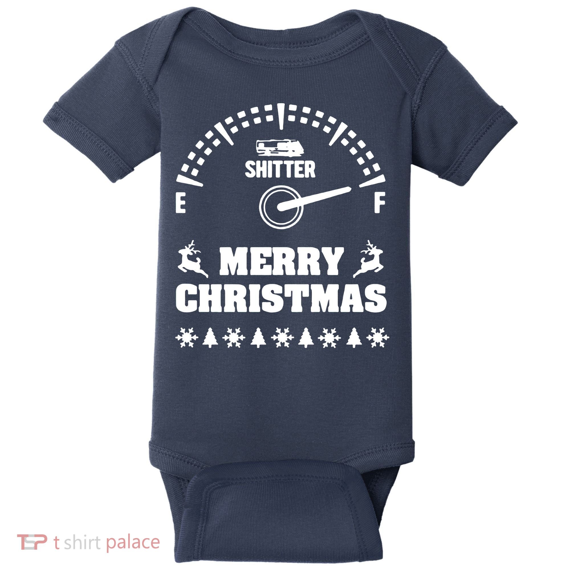 Shitters Full Christmas Baby Bodysuit