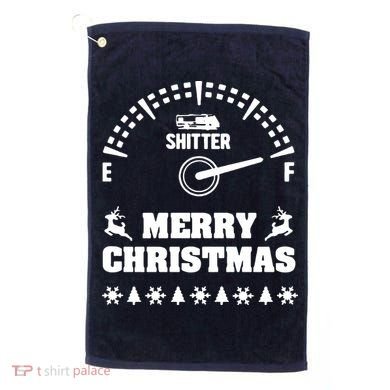 Shitters Full Christmas Golf Towel