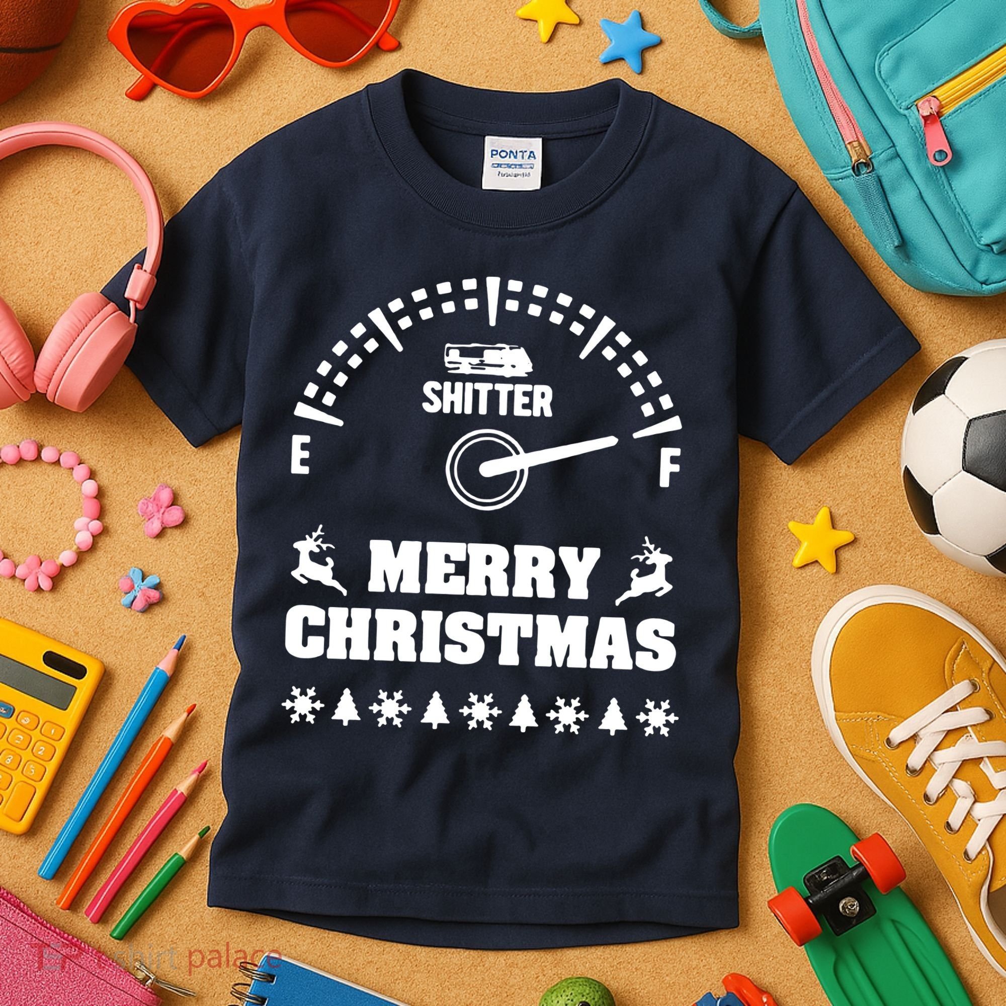 Shitters Full Christmas Kids T-Shirt