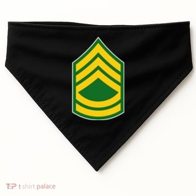 Sergeant First Class Military Badge USA-Made Doggie Bandana
