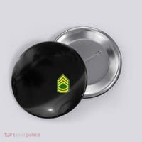 Sergeant First Class Military Badge Button thumb 0