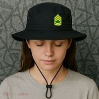 Sergeant First Class Military Badge Bucket Hat thumb 3