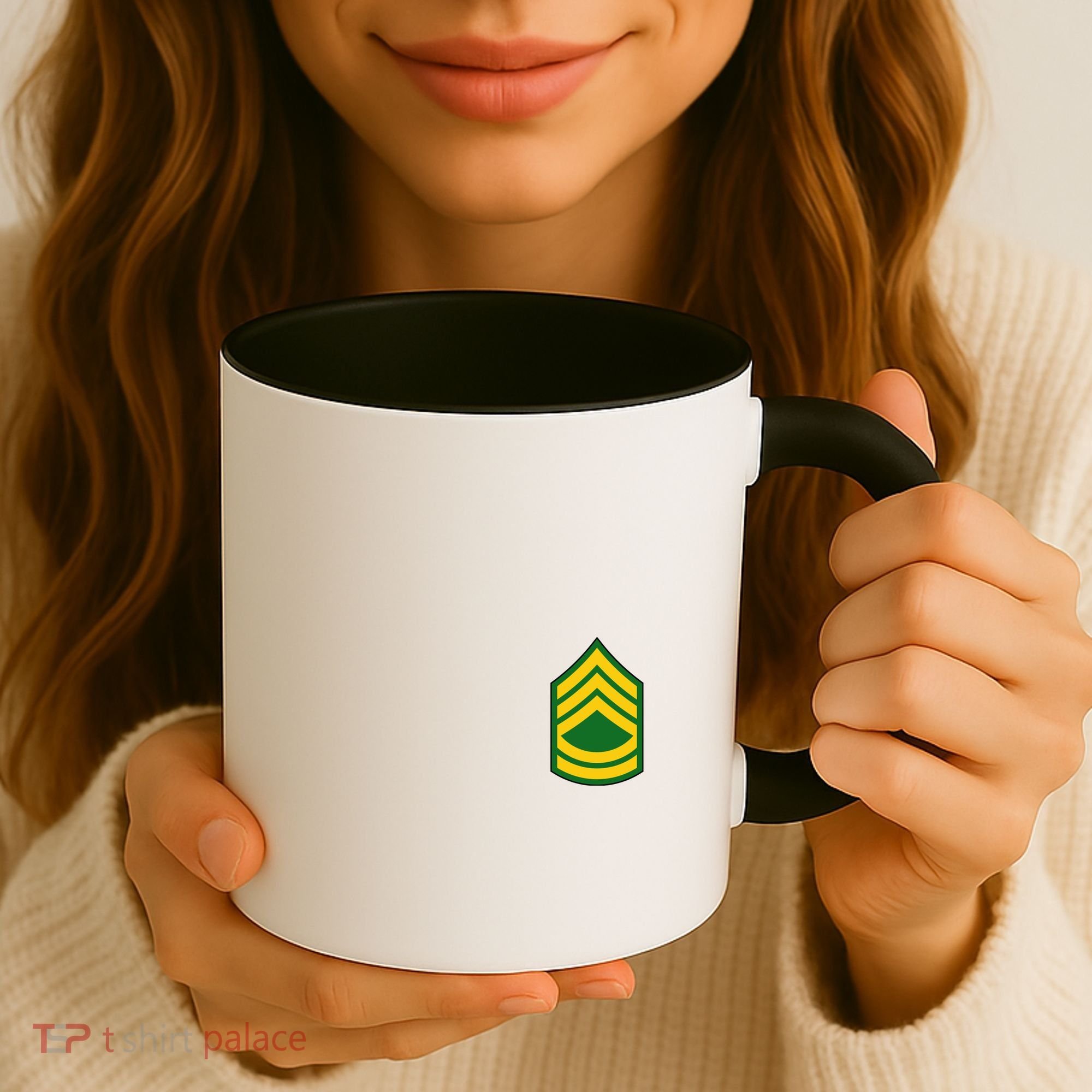 Sergeant First Class Military Badge Coffee Mug