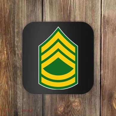 Sergeant First Class Military Badge Coaster