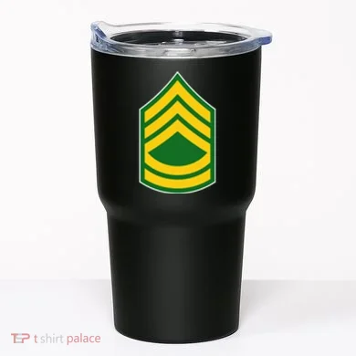 Sergeant First Class Military Badge Tumbler