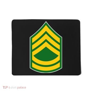 Sergeant First Class Military Badge Mousepad