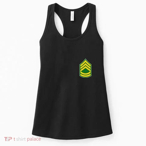 Sergeant First Class Military Badge Women's Tank Top in the selected color