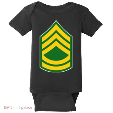 Sergeant First Class Military Badge Baby Bodysuit