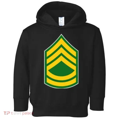 Sergeant First Class Military Badge Toddler Hoodie