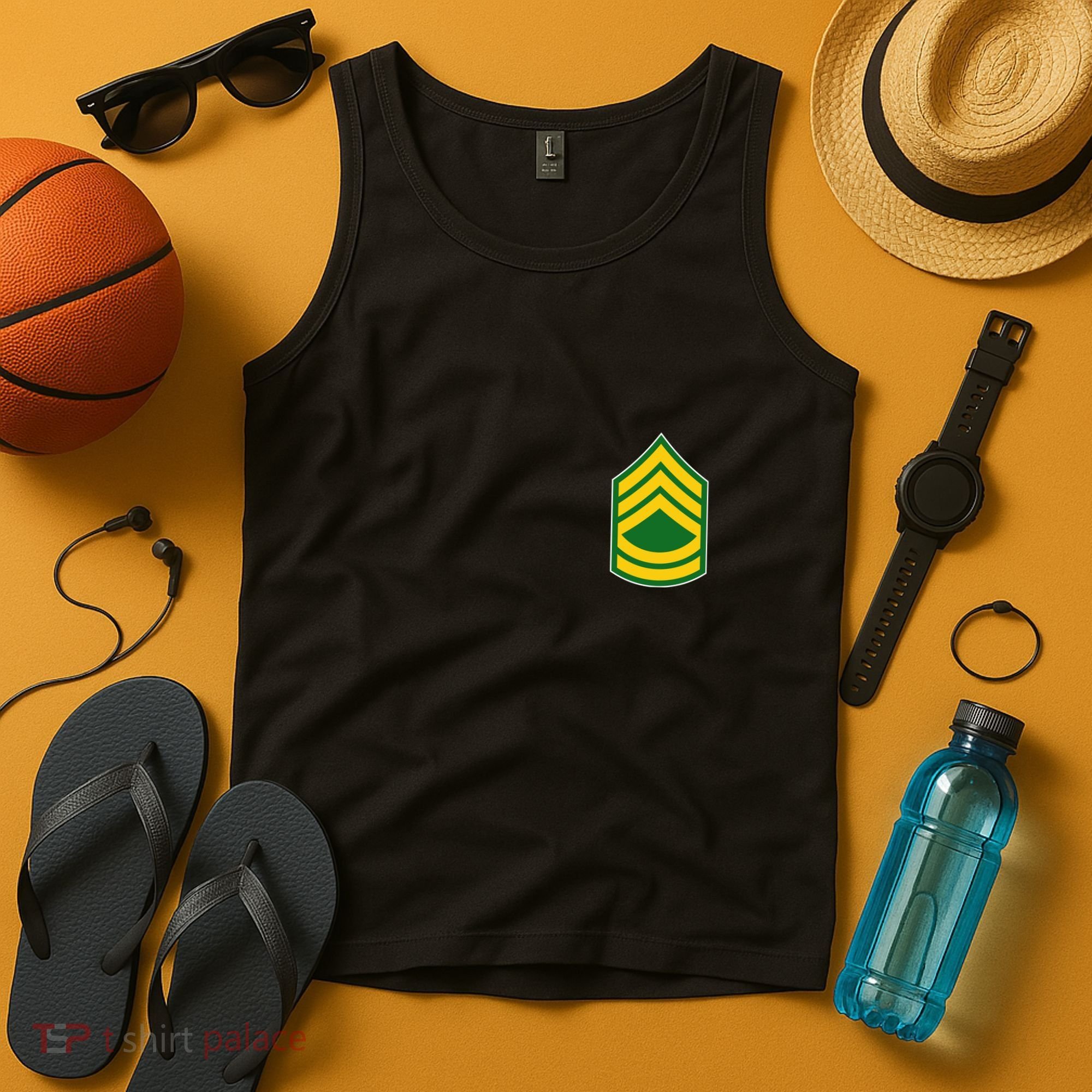 Sergeant First Class Military Badge Tank Top