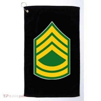 Sergeant First Class Military Badge Golf Towel