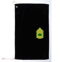 Sergeant First Class Military Badge Golf Towel thumb 0