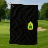 Sergeant First Class Military Badge Golf Towel thumb 1