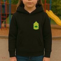 Sergeant First Class Military Badge Kids Hoodie thumb 3