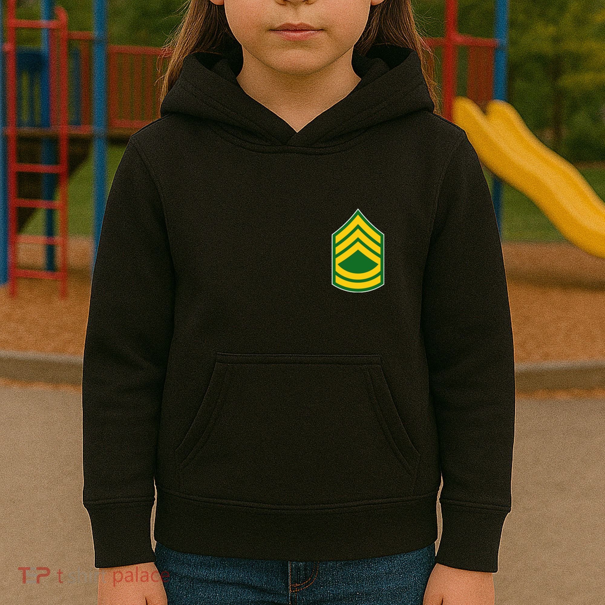 Sergeant First Class Military Badge Kids Hoodie