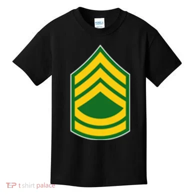 Sergeant First Class Military Badge Kids T-Shirt