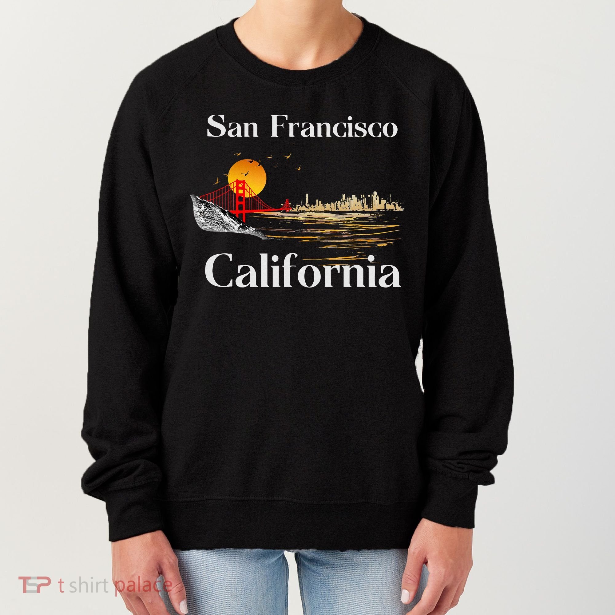 San Francisco California Cityscape Women's Sweatshirt