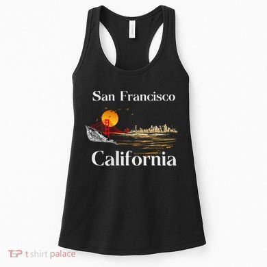 San Francisco California Cityscape Women's Tank Top