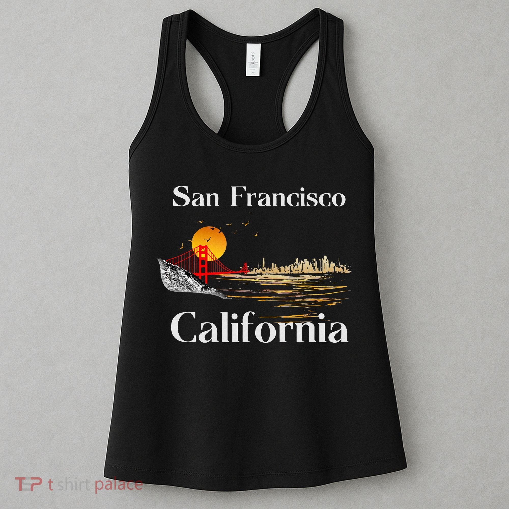 San Francisco California Cityscape Women's Tank Top
