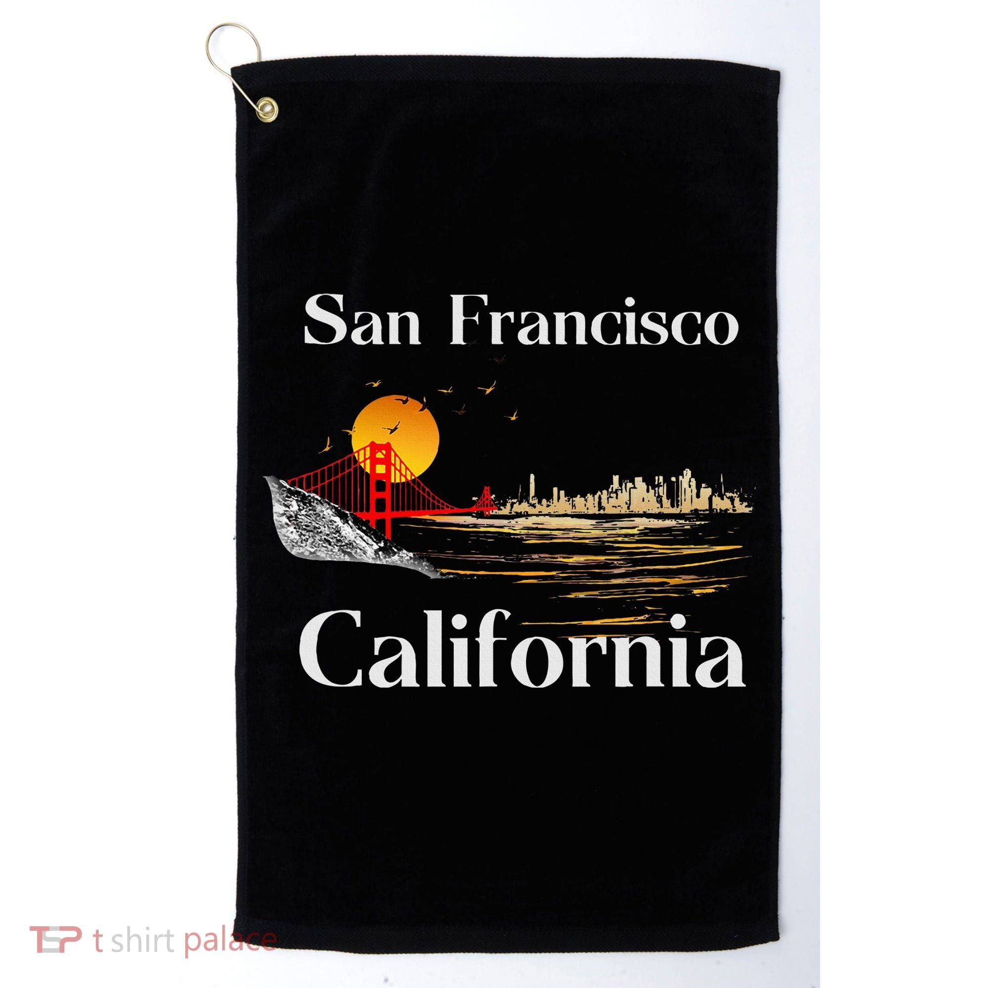 San Francisco California Cityscape Golf Towel