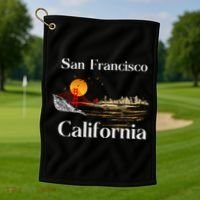 San Francisco California Cityscape Golf Towel thumb 1