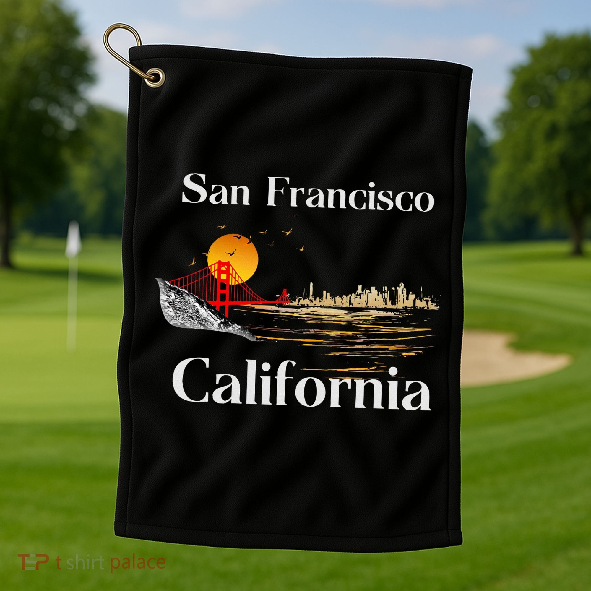 San Francisco California Cityscape Golf Towel