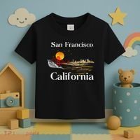 San Francisco California Cityscape Toddler T-Shirt thumb 3