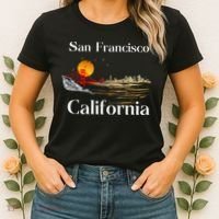 San Francisco California Cityscape Women's T-Shirt thumb 2