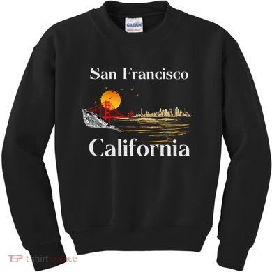San Francisco California Cityscape Kids Sweatshirt