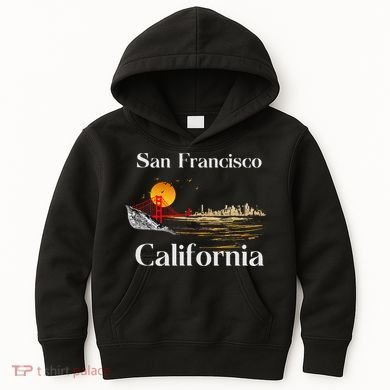 San Francisco California Cityscape Kids Hoodie