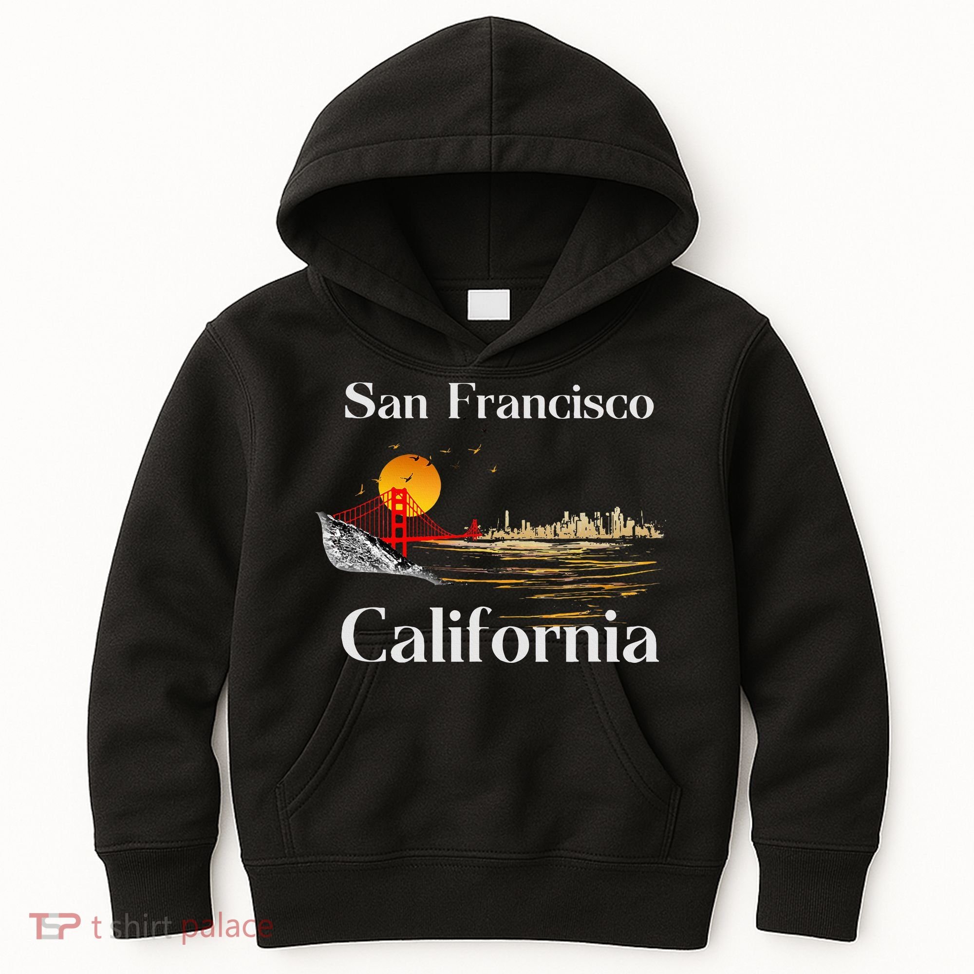 San Francisco California Cityscape Kids Hoodie