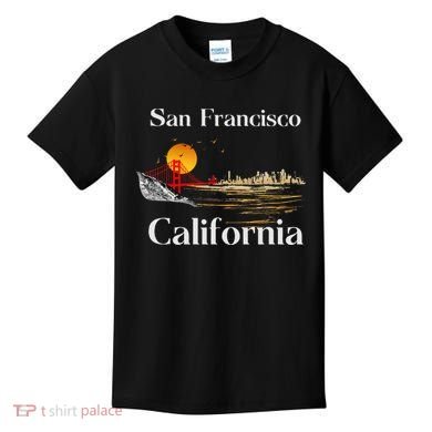 San Francisco California Cityscape Kids T-Shirt