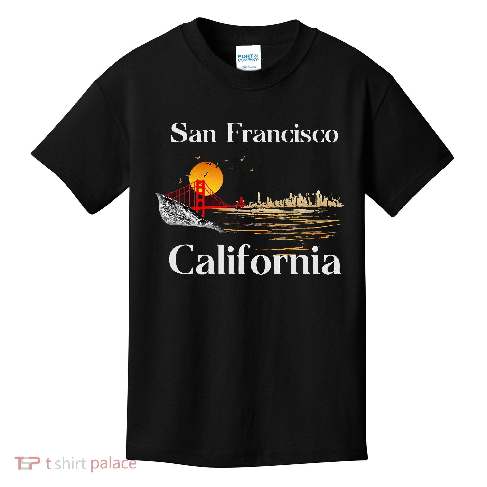 San Francisco California Cityscape Kids T-Shirt