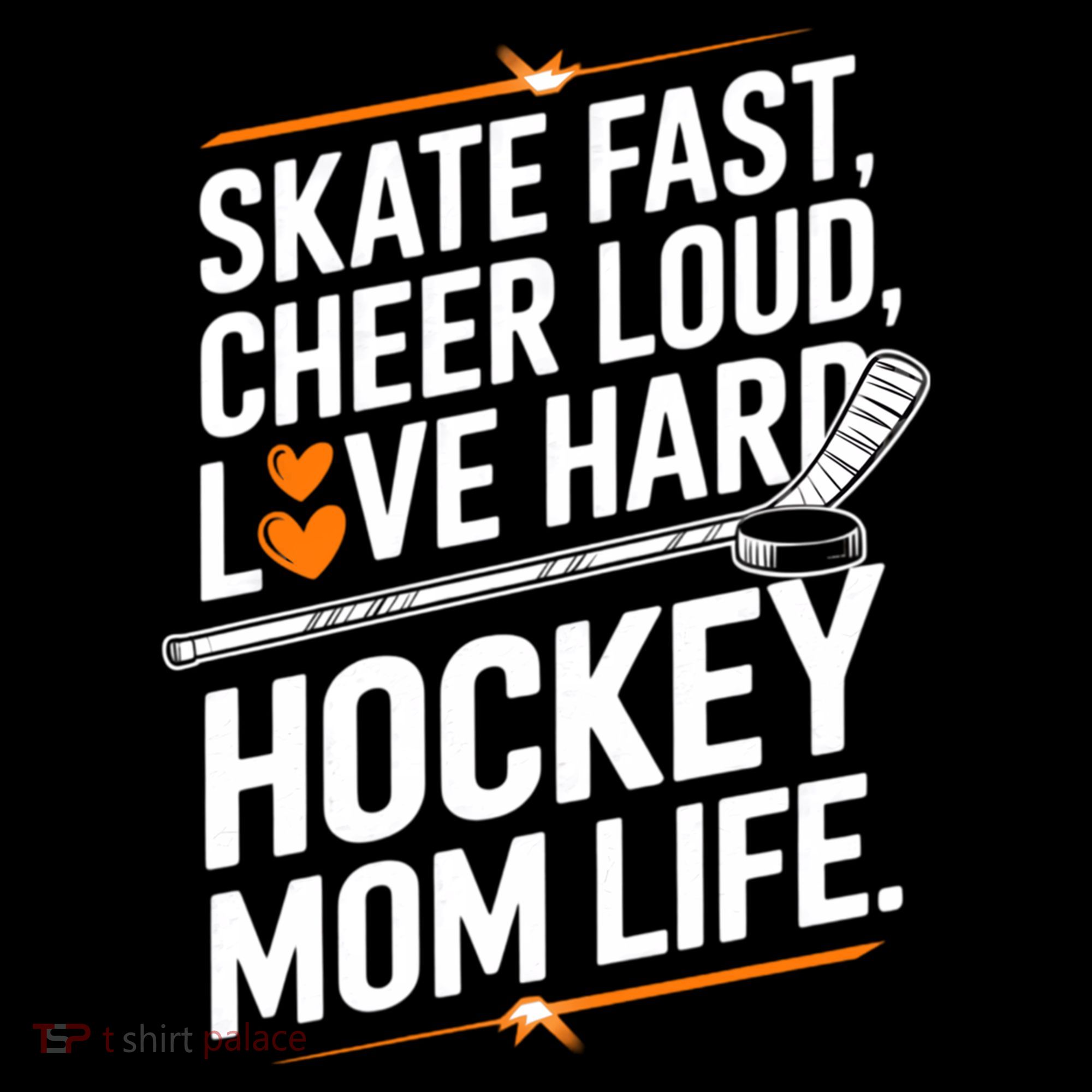 Skate Fast Cheer Loud Love Hard Hockey Mom Life Gift Coffee Mug