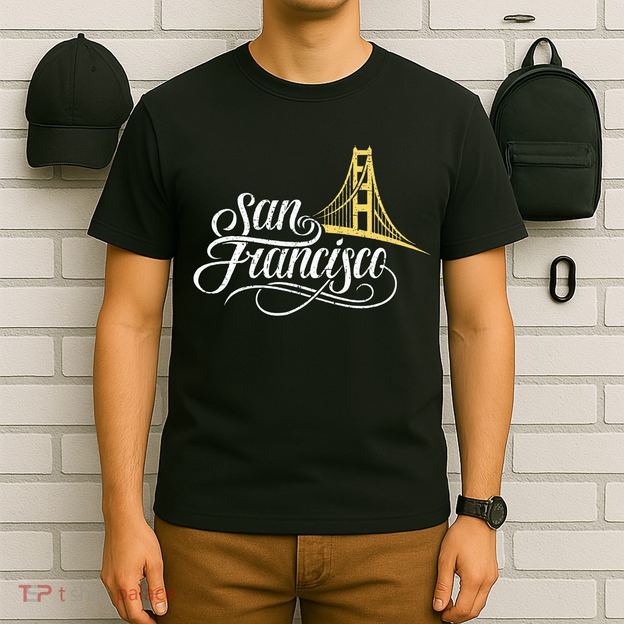 San Francisco California Golden Gate Bridge Vintage T-Shirt