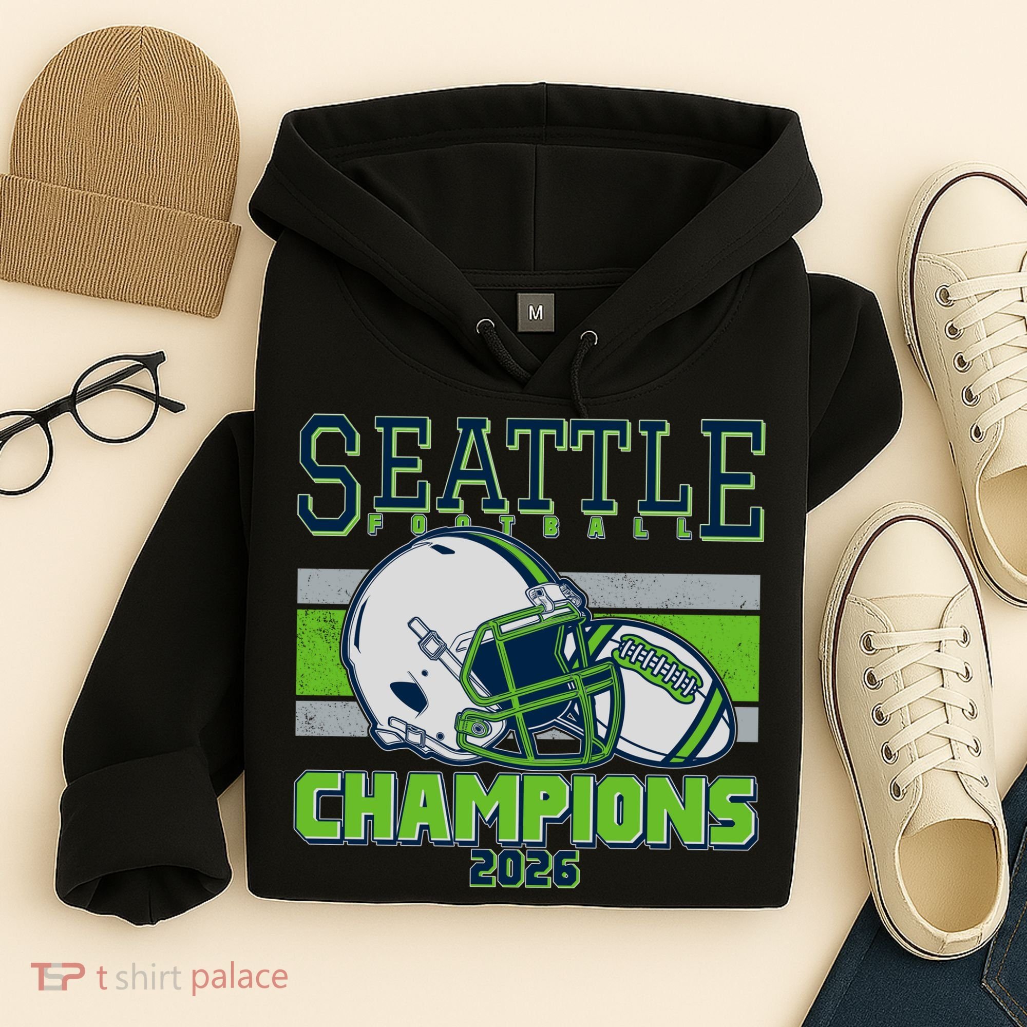 Seattle Football Champions 2026 Hoodie