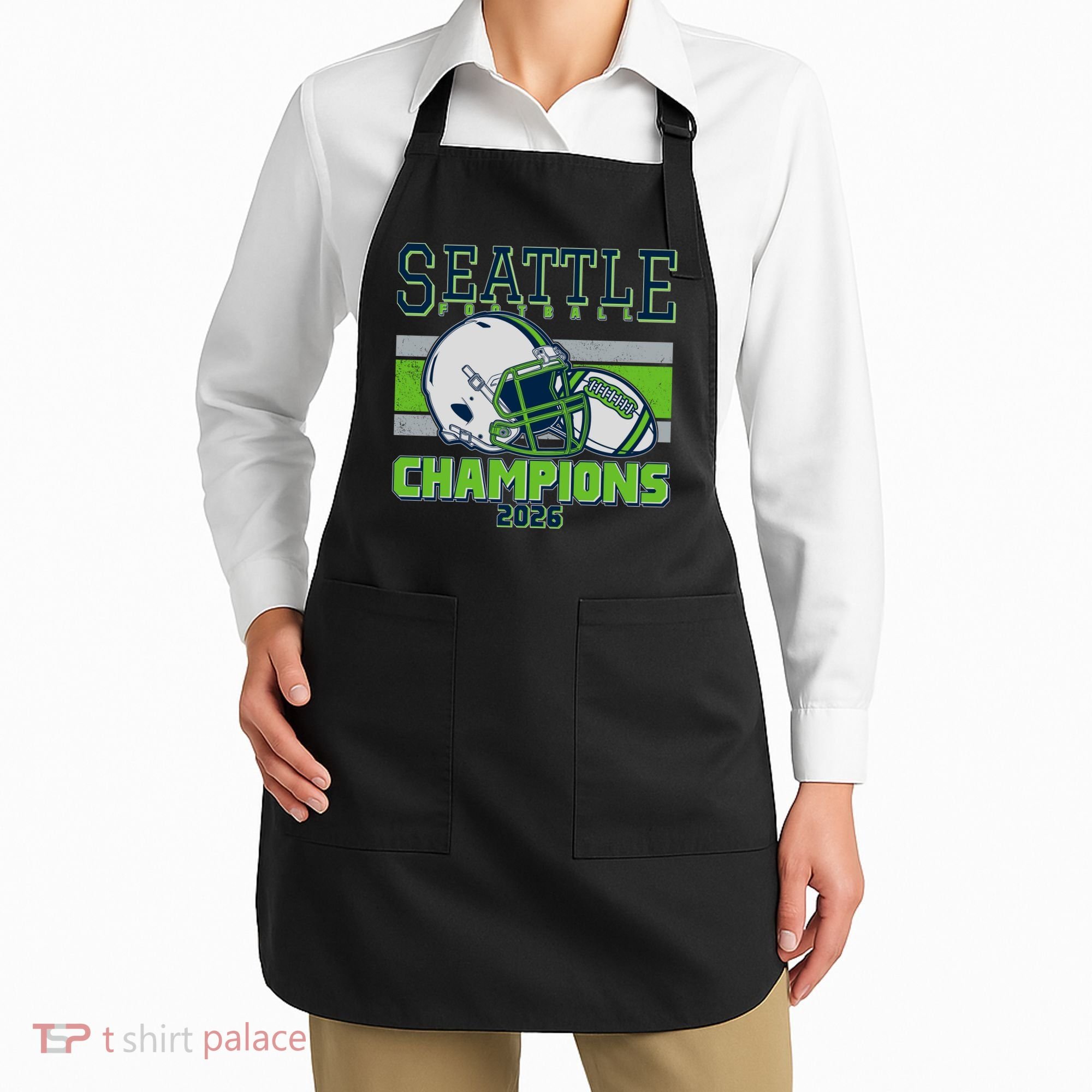 Seattle Football Champions 2026 Apron