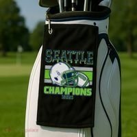 Seattle Football Champions 2026 Golf Towel thumb 2